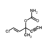 CAS 登录号：98280-35-4， (1E)-1-氯-3-甲基-1-戊烯-4-炔-3-基氨基甲酸酯