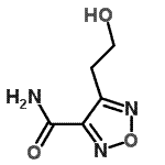 CAS 登录号：98384-45-3， 4-(2-羟基乙基)-1,2,5-恶二唑-3-甲酰胺