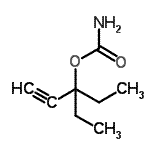 CAS 登录号：98426-08-5， 3-乙基-1-戊炔-3-基氨基甲酸酯