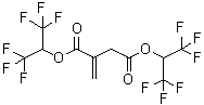 CAS 登录号：98452-82-5， 2-亚甲基-丁二酸二[2,2,2-三氟-1-(三氟甲基)乙基]酯