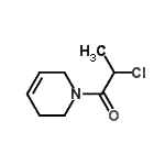 CAS#: 98458-45-8, 2-Chloro-1-(3,6-dihydro-1(2H)-pyridinyl)-1-propanone