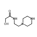 CAS#: 98487-69-5, 2-Hydroxy-N-[2-(1-piperazinyl)ethyl]acetamide