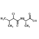CAS 登录号：98492-26-3， N-(2-氯-3-甲基丁酰基)-L-丙氨酸