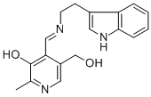 CAS#: 98497-88-2, N-((3-Hydroxy-5-Hydroxymethyl-2-Methyl)-4-Pyridylmethylidene)Tryptamin E