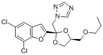 CAS#: 98519-02-9, cis-1-((2-(5,7-Dichloro-2-Benzofuranyl)-4-(Propoxymethyl)-1,3-Dioxolan-2-Yl)Methyl)-1H-1,2,4-Triazole