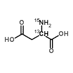 CAS#: 98532-13-9, (2-<sup>13</sup>C,<sup>15</sup>N)Aspartic acid