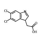 CAS#: 98640-00-7, (5,6-Dichloro-3H-indol-3-yl)acetic acid