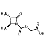 CAS#: 98730-75-7, ({[(2S,3S)-3-Amino-2-methyl-4-oxo-1-azetidinyl]carbonyl}oxy)acetic acid