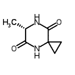 CAS 登录号：98735-78-5， (6S)-6-甲基-4,7-二氮杂螺[2.5]辛烷-5,8-二酮