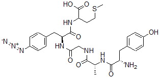 CAS#: 98749-66-7, 2-Ala-4-(4-Azido-Phe)-Met-Enkephalin