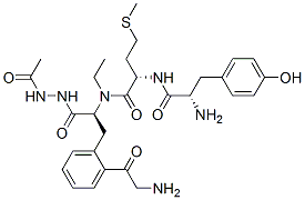 CAS 登录号：98849-86-6， 酪氨酰-蛋氨酰(O)-甘氨酰-乙基苯丙氨酸-2-乙酰基酰肼
