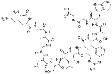 CAS 登录号：99026-77-4， 甘氨酰-L-赖氨酰甘氨酰-L-丙氨酰甘氨酰-L-亮氨酰-L-丝氨酰-L-亮氨酰-L-丝氨酰-L-精氨酰-L-苯丙氨酰-L-丝氨酰-L-色氨酰甘氨酰-L-丙氨酸
