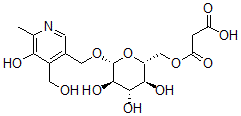 CAS#: 99102-39-3, 5'-O-(6-O-Malonylglucopyranosyl)pyridoxine