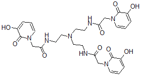 CAS 登录号：99110-76-6， N,N',N''-(次氮三-2,1-乙二基)三(3-羟基-2-氧代-1(2H)-吡啶乙酰胺