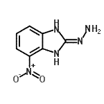 CAS 登录号：99122-16-4， (2E)-2-亚肼基-4-硝基-2,3-二氢-1H-苯并咪唑