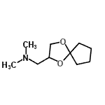 CAS#: 99176-24-6, 1-(1,4-Dioxaspiro[4.4]non-2-yl)-N,N-dimethylmethanamine