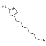 CAS 登录号：99182-20-4， 5-(庚基硫基)-1,3,4-噻二唑-2(3H)-硫酮