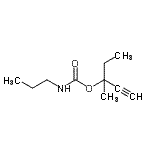 CAS#: 99189-01-2, 3-Methyl-1-pentyn-3-yl propylcarbamate