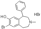 CAS#: 99295-33-7, 8-Bromo-3-methyl-5-phenyl-2,3,4,5-tetrahydro-1H-3-benzazepin-7-ol hydrobromide (1:1)