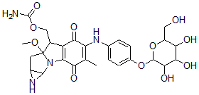 CAS#: 99396-19-7, 7-N-(4-O-Glucopyranosyl)Phenyl-9-Methoxymitosane