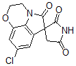 CAS 登录号：99434-90-9， 8'-氯-2',3'-二氢螺[吡咯烷-3,6'(5'H)-吡咯并[1,2,3-de][1,4]苯并恶嗪]-2,5,5'-三酮
