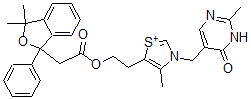 CAS#: 99447-45-7, 2-[4-Methyl-3-[(2-methyl-6-oxo-1H-pyrimidin-5-yl)methyl]-1,3-thiazol-3-ium-5-yl]ethyl 2-(3,3-dimethyl-1-phenyl-2-benzofuran-1-yl)acetate