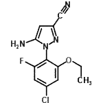 CAS#: 99479-46-6, 5-Amino-1-(4-chloro-2-ethoxy-6-fluorophenyl)-1H-pyrazole-3-carbonitrile
