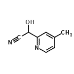 CAS#: 99584-03-9, Hydroxy(4-methyl-2-pyridinyl)acetonitrile
