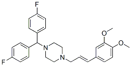 CAS 登录号：99661-27-5， 1-[双(4-氟苯基)甲基]-4-[(E)-3-(3,4-二甲氧基苯基)丙-2-烯基]哌嗪二盐酸盐