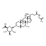 CAS#: 99794-78-2, (2S,3S,4S,5R,6R)-6-{[(3R,5R,7R,8R,9S,10S,12S,13R,14S,17R)-17-{(2R)-5-[(Carboxymethyl)amino]-5-oxo-2-pentanyl}-7,12-dihydroxy-10,13-dimethylhexadecahydro-1H-cyclopenta[a]phenanthren-3-yl]oxy}-3,4,5-tri hydroxytetrahydro-2H-pyran-2-carboxylic acid