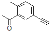 CAS 登录号：99845-80-4， 5'-乙炔基-2'-甲基-苯乙酮