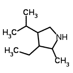 CAS#: 99863-15-7, 3-Ethyl-4-isopropyl-2-methylpyrrolidine