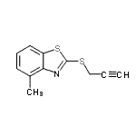 CAS#: 99972-98-2, 4-Methyl-2-(2-propyn-1-ylsulfanyl)-1,3-benzothiazole
