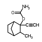 CAS#: 99985-77-0, 2-Ethynyl-3-methylbicyclo[2.2.1]hept-2-yl carbamate
