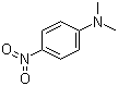 N,N-二甲基对硝基苯胺分子结构 (CAS 100-23-2)