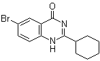 structure of CAS# 1000339-29-6, 6-Bromo-2-cyclohexyl-4(1H)-quinazolinone