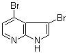structure of CAS# 1000340-33-9, 3,4-Dibromo-7-azaindole