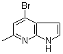 4-Bromo-6-methyl-1H-pyrrolo[2,3-b]pyridine molecular structure (CAS 1000340-58-8)