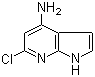 6-Chloro-1H-pyrrolo[2,3-b]pyridin-4-amine molecular structure (CAS 1000340-80-6)