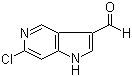 6-Chloro-1H-pyrrolo[3,2-c]pyridine-3-carboxaldehyde molecular structure (CAS 1000341-64-9)