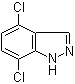 structure of CAS# 1000341-86-5, 4,7-Dichloro-1H-indazole