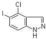 structure of CAS# 1000342-37-9, 4-氯-5-碘-1H-吲唑