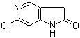 6-氯-1,3-二氢-2H-吡咯并[3,2-c]吡啶-2-酮分子结构 (CAS 1000342-80-2)