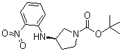 (3R)-3-[(2-硝基苯基)氨基]-1-吡咯烷羧酸叔丁酯分子结构 (CAS 1000370-76-2)