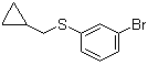 structure of CAS# 1000576-47-5, 1-Bromo-3-[(cyclopropylmethyl)thio]benzene