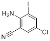 2-氨基-5-氯-3-碘苯甲腈分子结构 (CAS 1000577-48-9)