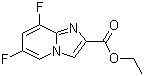 structure of CAS# 1000844-18-7, Ethyl 6,8-difluoroimidazo[1,2-a]pyridine-2-carboxylate