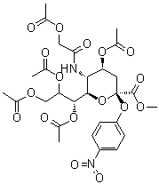 CAS # 1000890-49-2, N-[2-(Acetyloxy)acetyl]-2-O-(4-nitrophenyl)-alpha-neuraminic acid methyl ester 4,7,8,9-tetraacetate