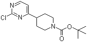 4-(2-氯-4-嘧啶基)-1-哌啶羧酸叔丁酯分子结构 (CAS 1001754-82-0)