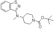 CAS # 1002355-67-0, 4-(1,2-Benzisothiazol-3-yl(methyl)amino)-1-piperidinecarboxylic acid 1,1-dimethylethyl ester